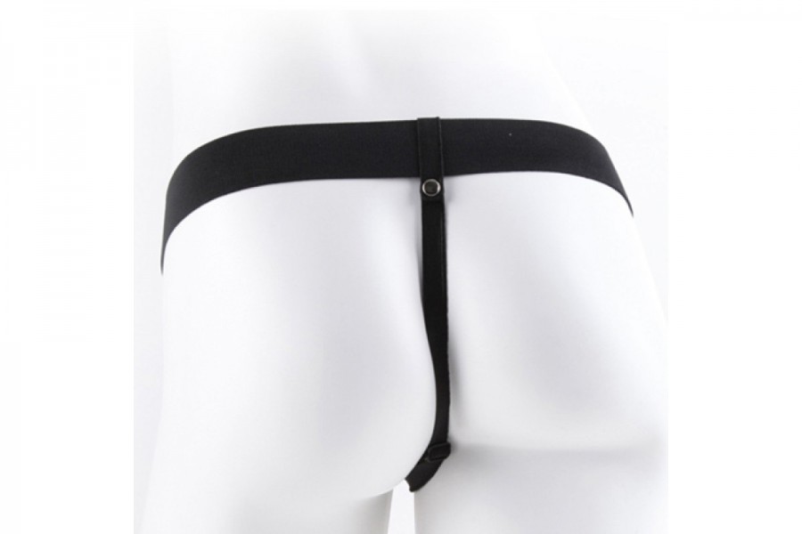Fetish Fantasy 9 inch Realistic Vibrating Hollow Strap-On