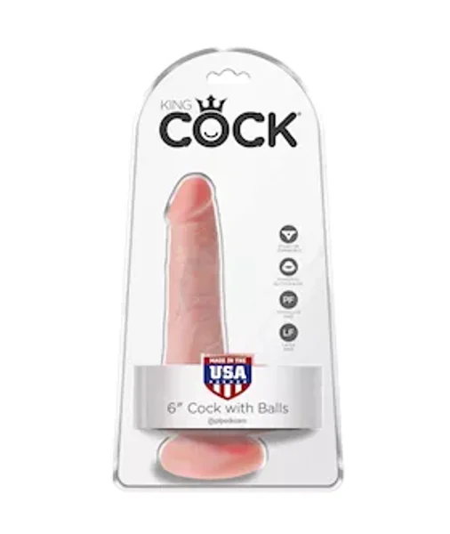 King Cock 6 Inch Cock With Balls - 6 Inch — image 10 of 10