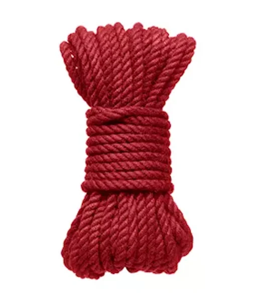 Kink Hogtied Bind & Tie 6mm Hemp Bondage Rope - Red — image 4 of 4