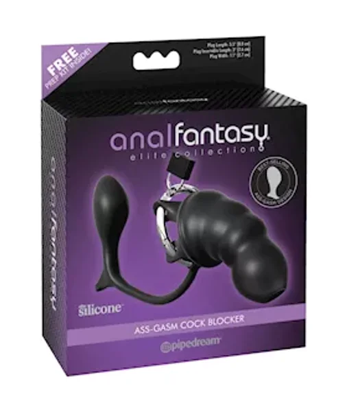 Anal Fantasy Elite Collection Ass-gasm Cock Blocker - Black — image 8 of 12