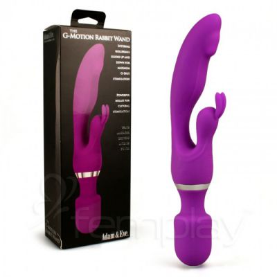 Adam Eve G Motion Rabbit Wand Dual Vibrator