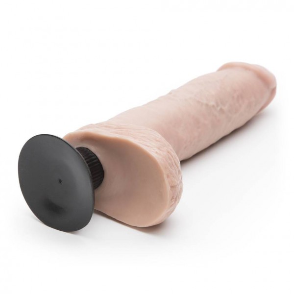 King Cock Ultra Realistic Vibrating Dildo with Balls and Suction Cup 9 Inch