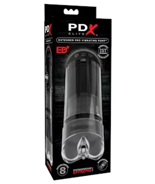 Pdx Elite Extender Pro Vibrating Pump - Clear/black — image 7 of 10