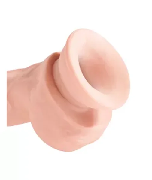 King Cock Plus 8 Inch Triple Density Fat Cock With Balls - Flesh — image 16 of 18