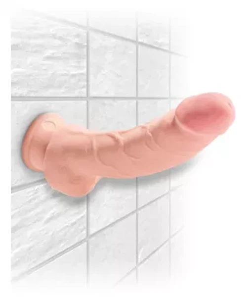 King Cock Plus 8 Inch Triple Density Fat Cock With Balls - Flesh — image 15 of 18