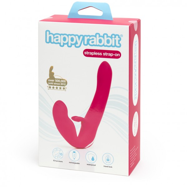 Happy Rabbit Rechargeable Vibrating Strapless Strap-On