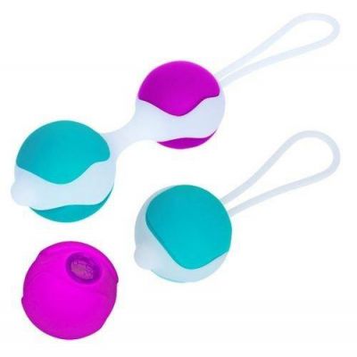 Pretty Love Duo Orgasmic Balls Pink and Blue