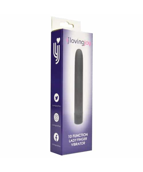 Loving Joy 10 Function Lady Finger Vibrator Black — image 6 of 9