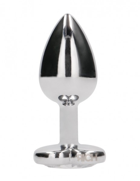 Rich Love Heart Diamond Silver Anal Plug — image 4 of 6