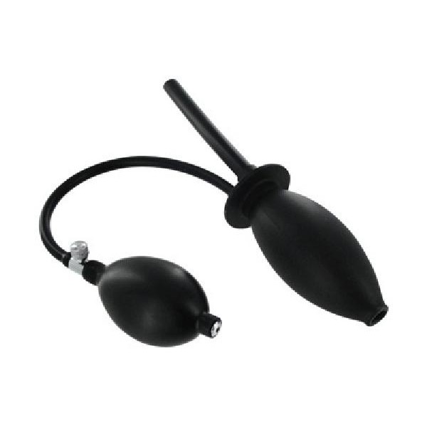Inflatable Enema Plug Silicone Black