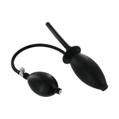 Inflatable Enema Plug Silicone Black