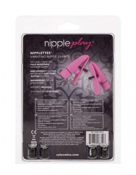 Nipple Play Nipplettes Vibrating Nipple Clamps