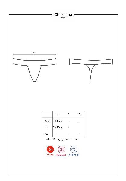 Chiccanta Thong Blk