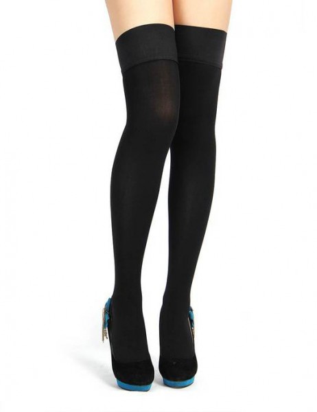 Black Bow Stockings - One Size Fits Most