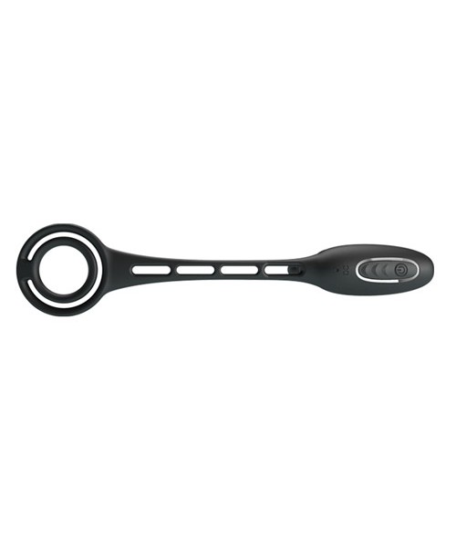 Vibrating penis sleeve with plug