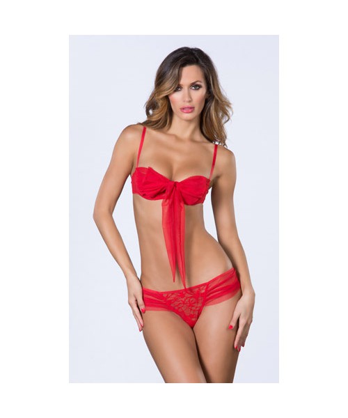 Tres Sexy tie bra and g-string