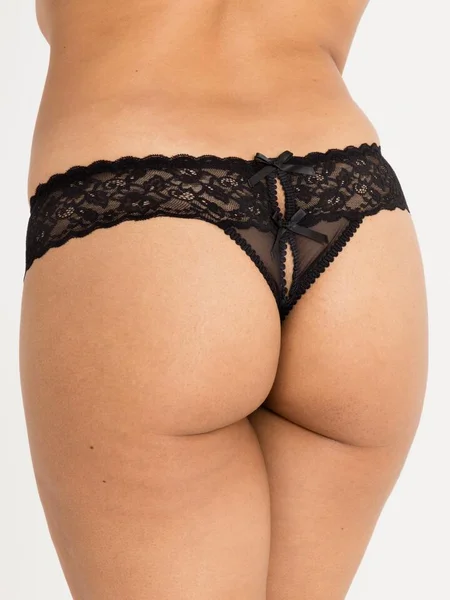 Lovehoney Bow Detail Crotchless Lace Thong — image 4 of 4