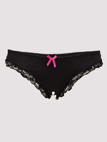 Lovehoney Crotchless Black Lace-Back Knickers — image 5 of 5