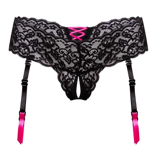 Lovehoney Crotchless Lace Suspender Thong — image 4 of 4