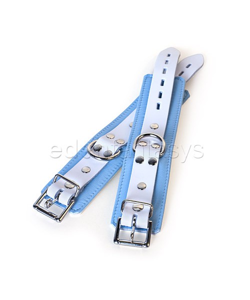 Blue jaguar wrist cuffs