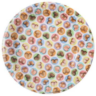 Dirty Dishes Mini Boob Style Plates 8 X Pack