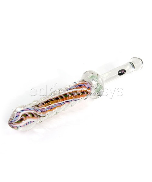 Fully worked inside out ribbed G-spot with handle