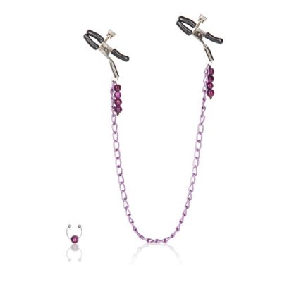 Nipple Play purple chain nipple clamps