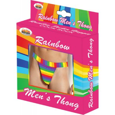 Rainbow Mens Thong