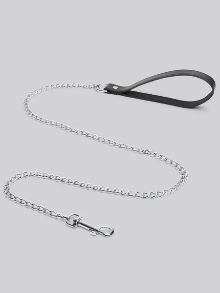 Bondage Boutique Chain Lead with Leather Handle — image 16 of 16