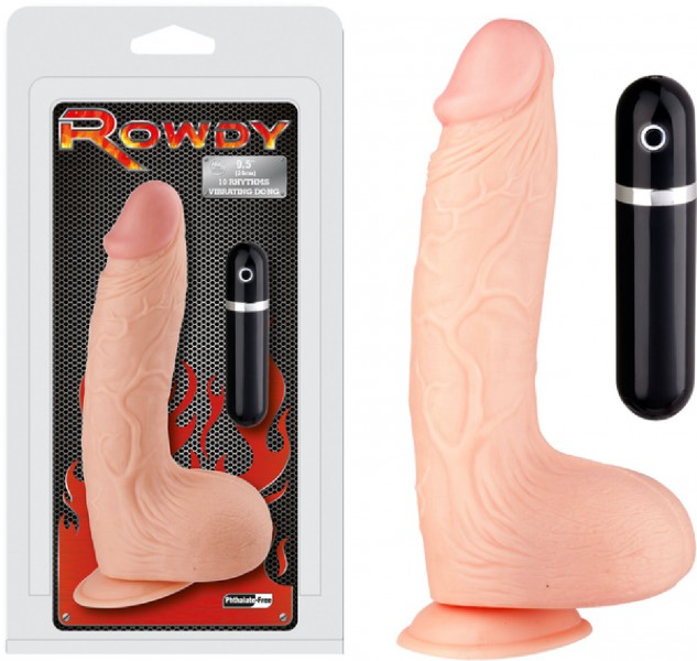 9.5" Vibrating Dong (Flesh)