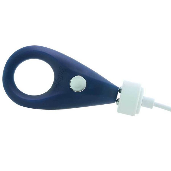 Satisfyer Plus Vibration Blue Silicone Cock Ring Couples Rechargeable Sex Toy