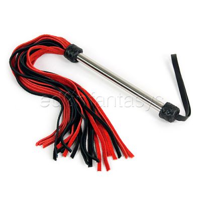 Suede leather metal flogger