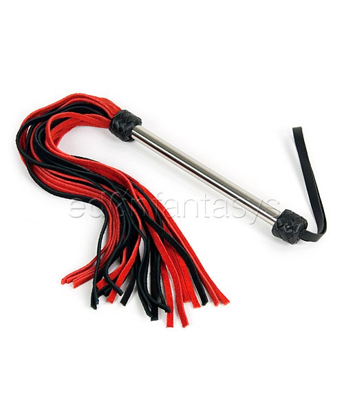 Suede leather metal flogger