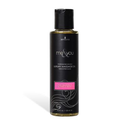 Sensuva Pink Grapefruit Vanilla Bean Massage Oil 125ml