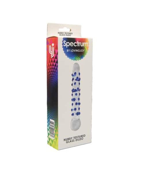Spectrum Nubby Textured Glass Dildo