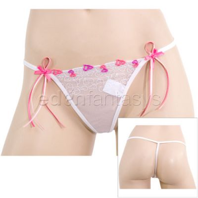 Hearts and streamers g string