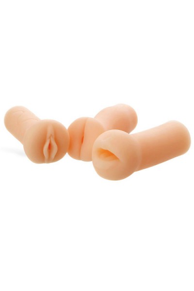 Adam and Eve Realistic Textured Masturbators (3 Pce)