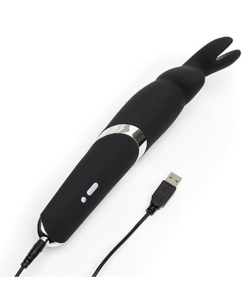 Happy Rabbit - Rechargeable Wand Vibrator (Black)
