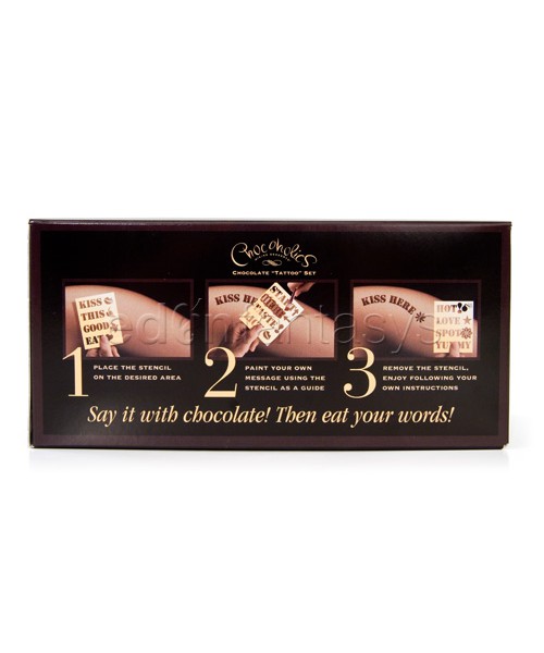 Chocolate tattoo set