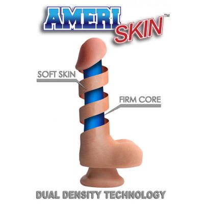 USA Cocks Dual Layer 12 Realistic Dildo with Balls Suction Cup
