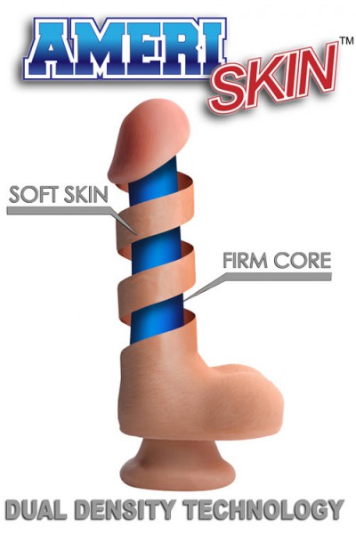 USA Cocks Dual Layer 12" Realistic Dildo with Balls & Suction Cup