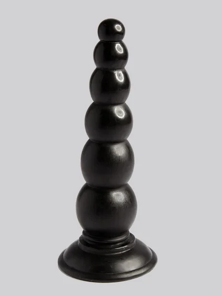 Beaded Black Anal Dildo with Suction Cup Base 6.5 Inch — image 10 of 10