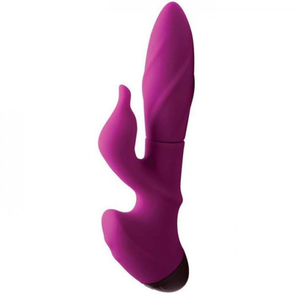 Spiral Rotating Silicone Dual Stimulator