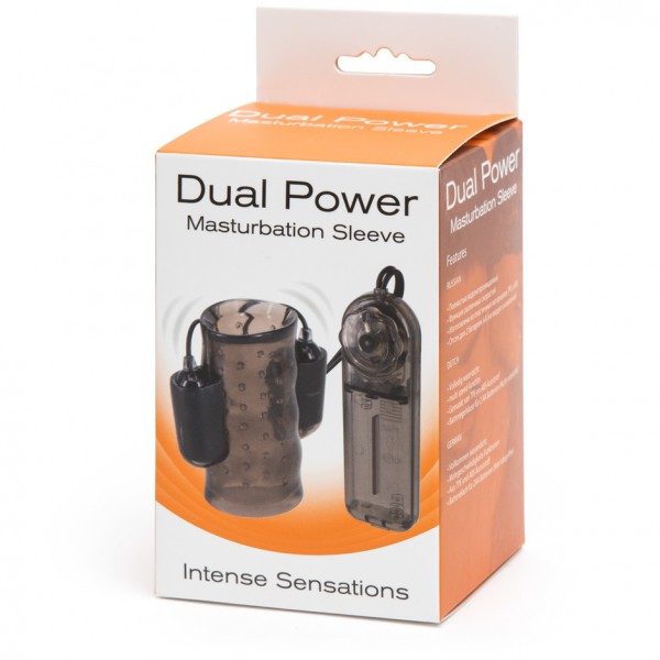 Dual Power Vibrating Masturbation Sleeve