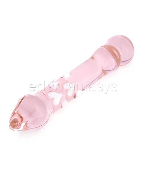 Glass wand with hearts