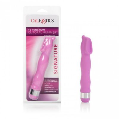 10 Function Clitoral Hummer Vibrator Pink