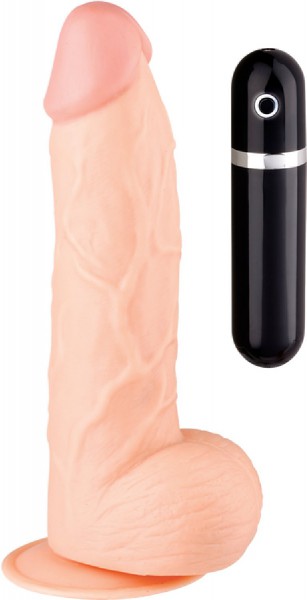 9.5" Vibrating Dong (Flesh)
