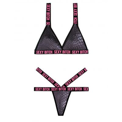 Vibes Sexy Bitch Bralette and Strappy Panty Set