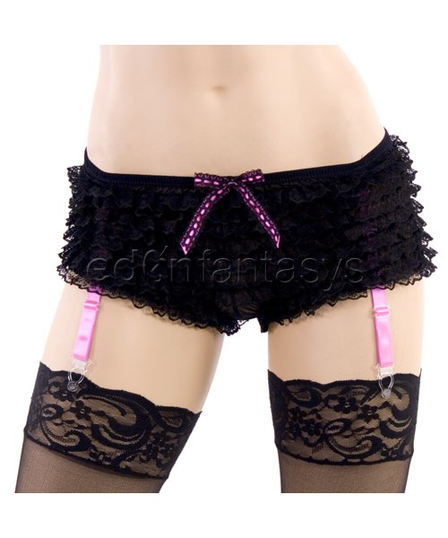 Garter ruffle panty