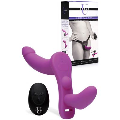 Strap U 9 5 Vibrating Strap On With Harness Remote